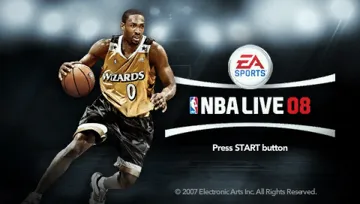 NBA Live 08 (EU) screen shot title